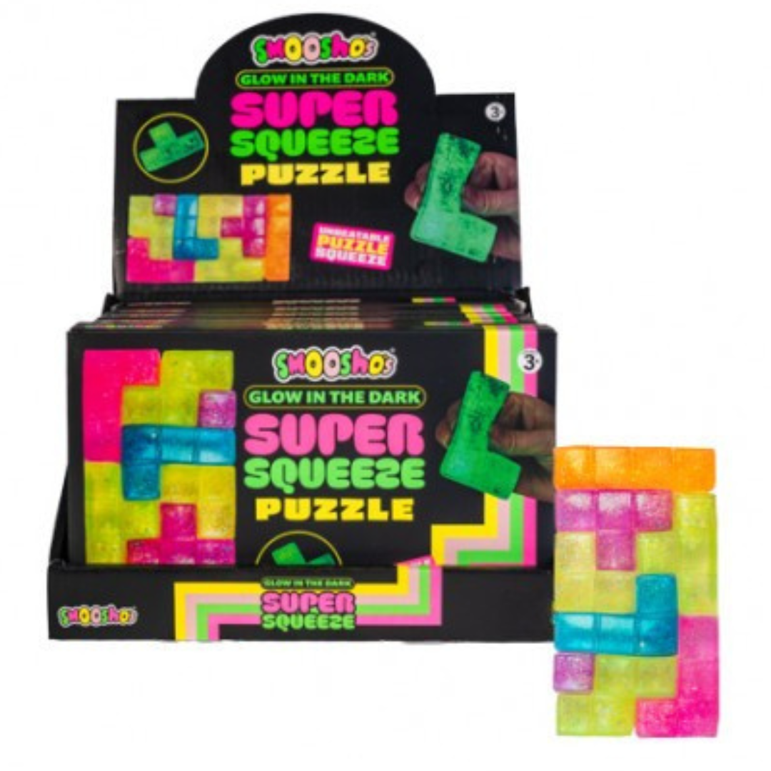 Tetris Puzzle Glow Sugar Squishy Set