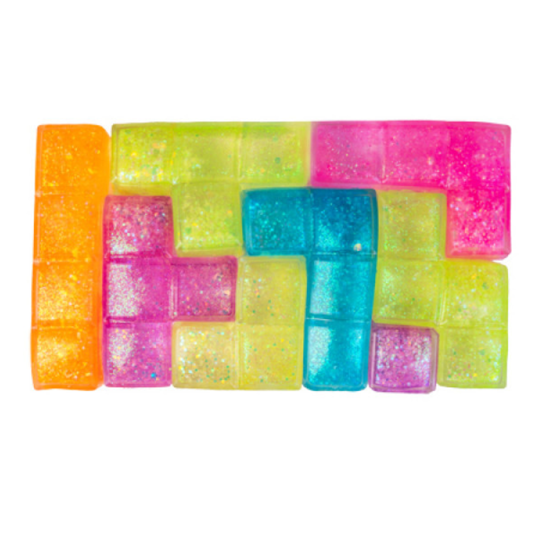 Tetris Puzzle Glow Sugar Squishy Set