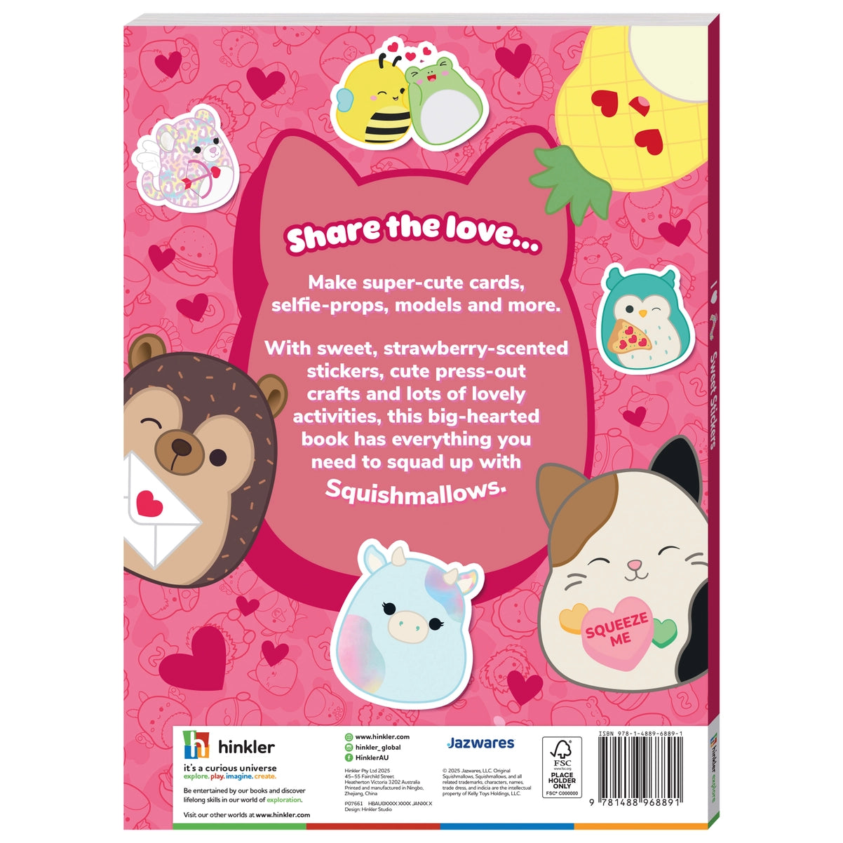 I Love Squishmallows Sweet Stickers