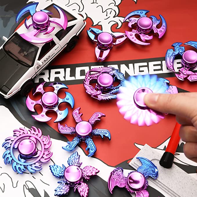 Pink / Blue Fidget Spinner Assorted