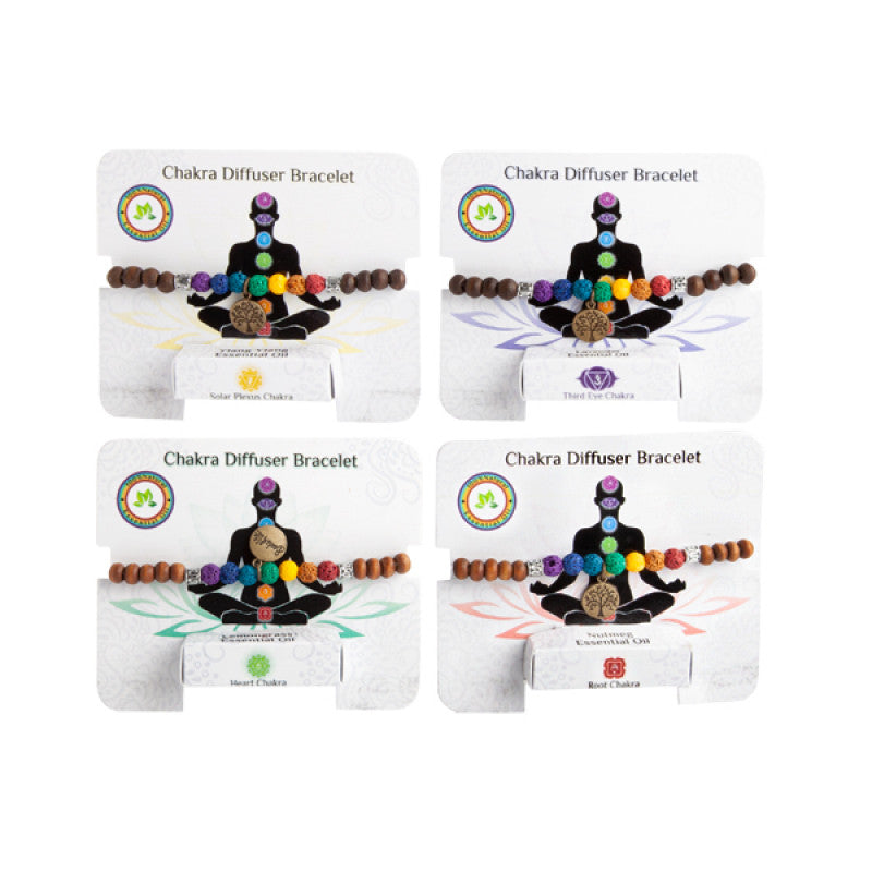 Chakra Diffuser Bracelet with Essential Oil