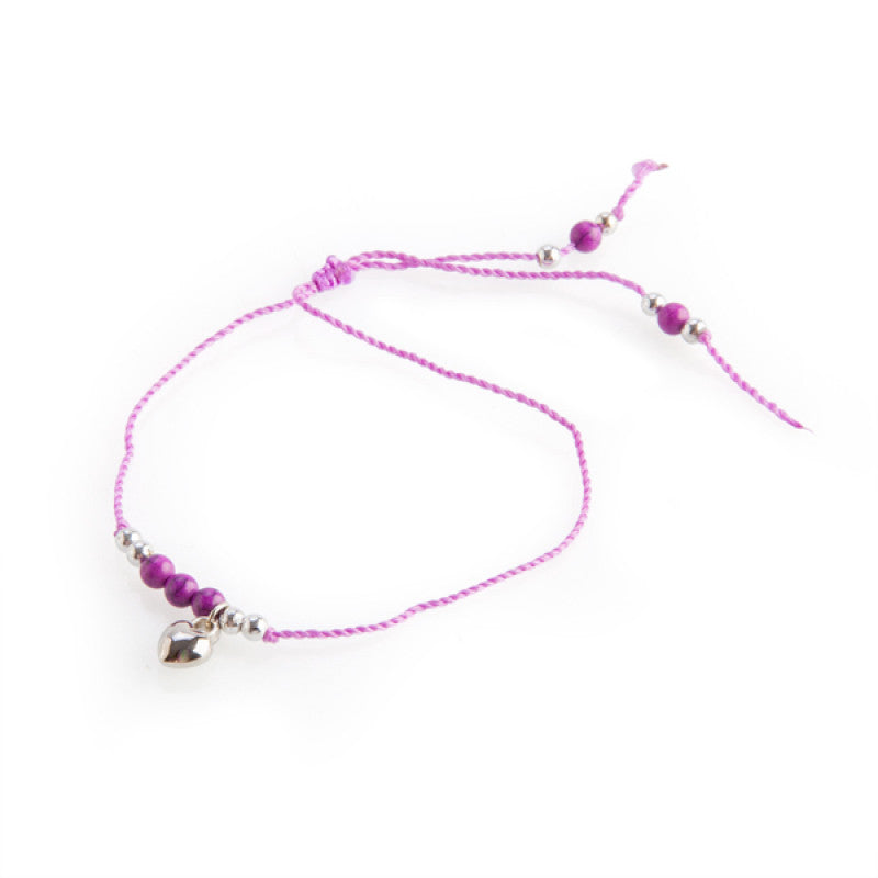 Heart Charm Friendship Bracelet