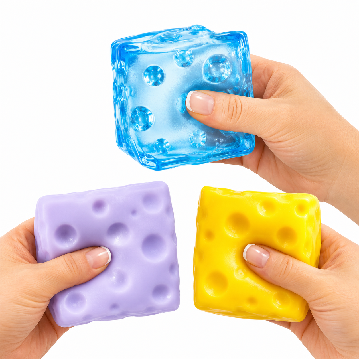 Mouldable Cheese Squishy 6cm