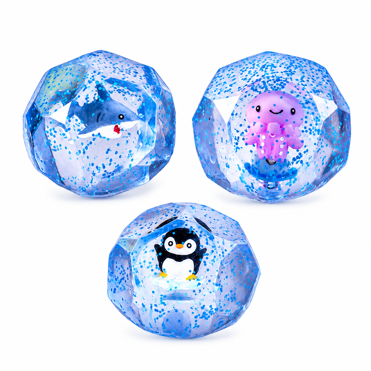 Diamond Glow in The Dark Sugar Squishy - Sea Life