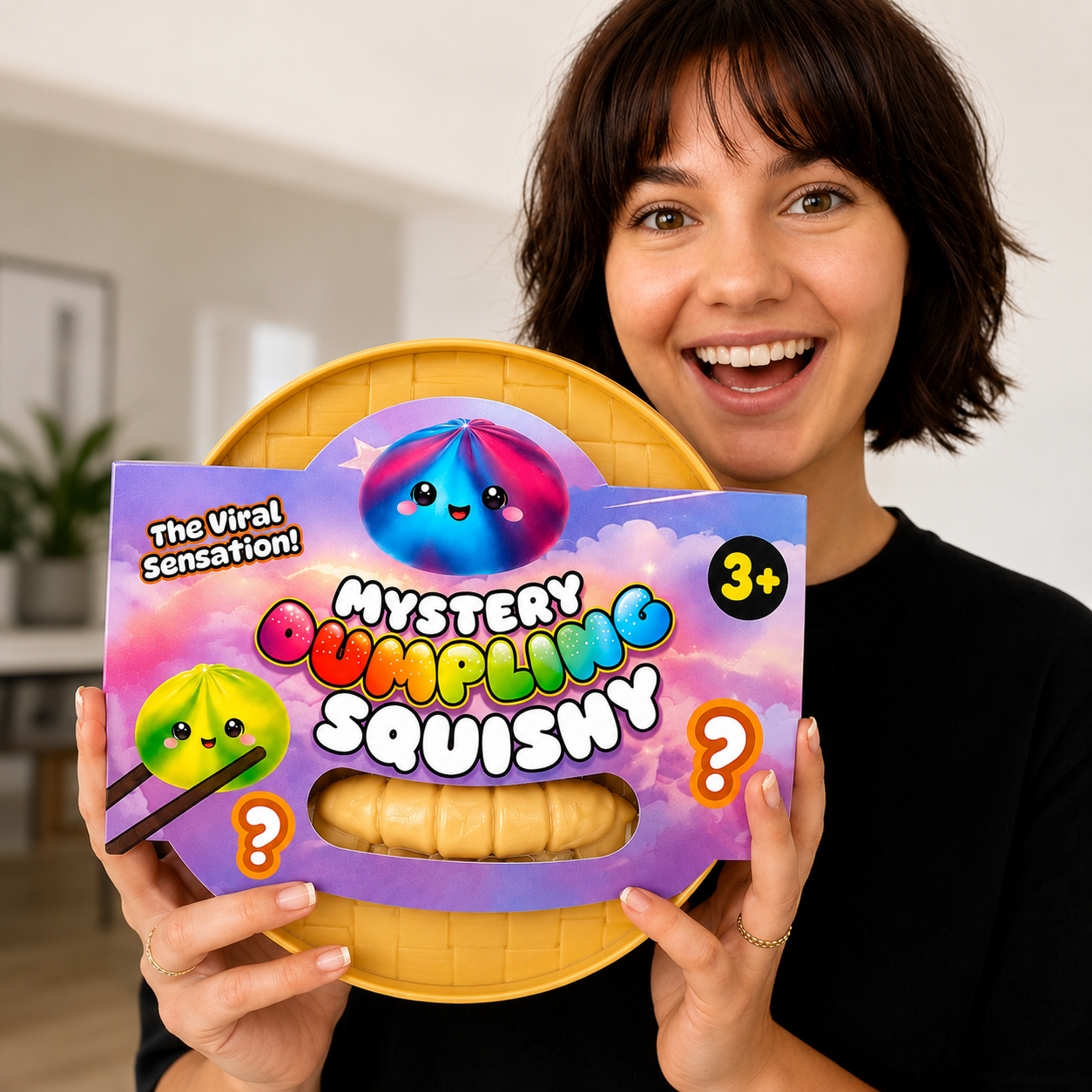 MEGA Mystery Viral Dumpling Squishy 16cm - Tie Dye