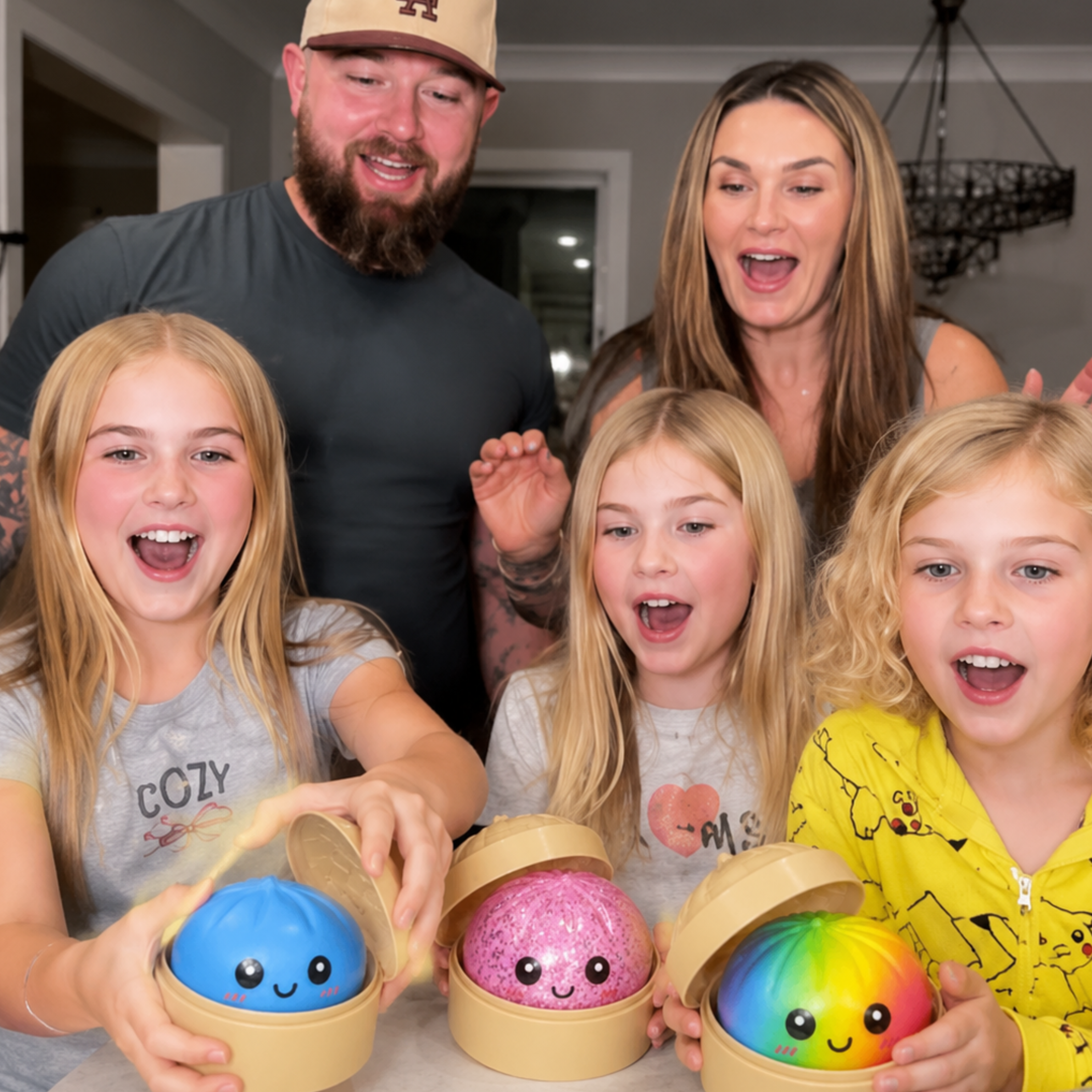 Mystery Viral Dumpling Squishy 7 Pack