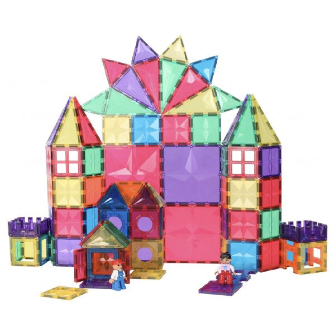 Magnetic Rainbow Tiles 182 Piece Set