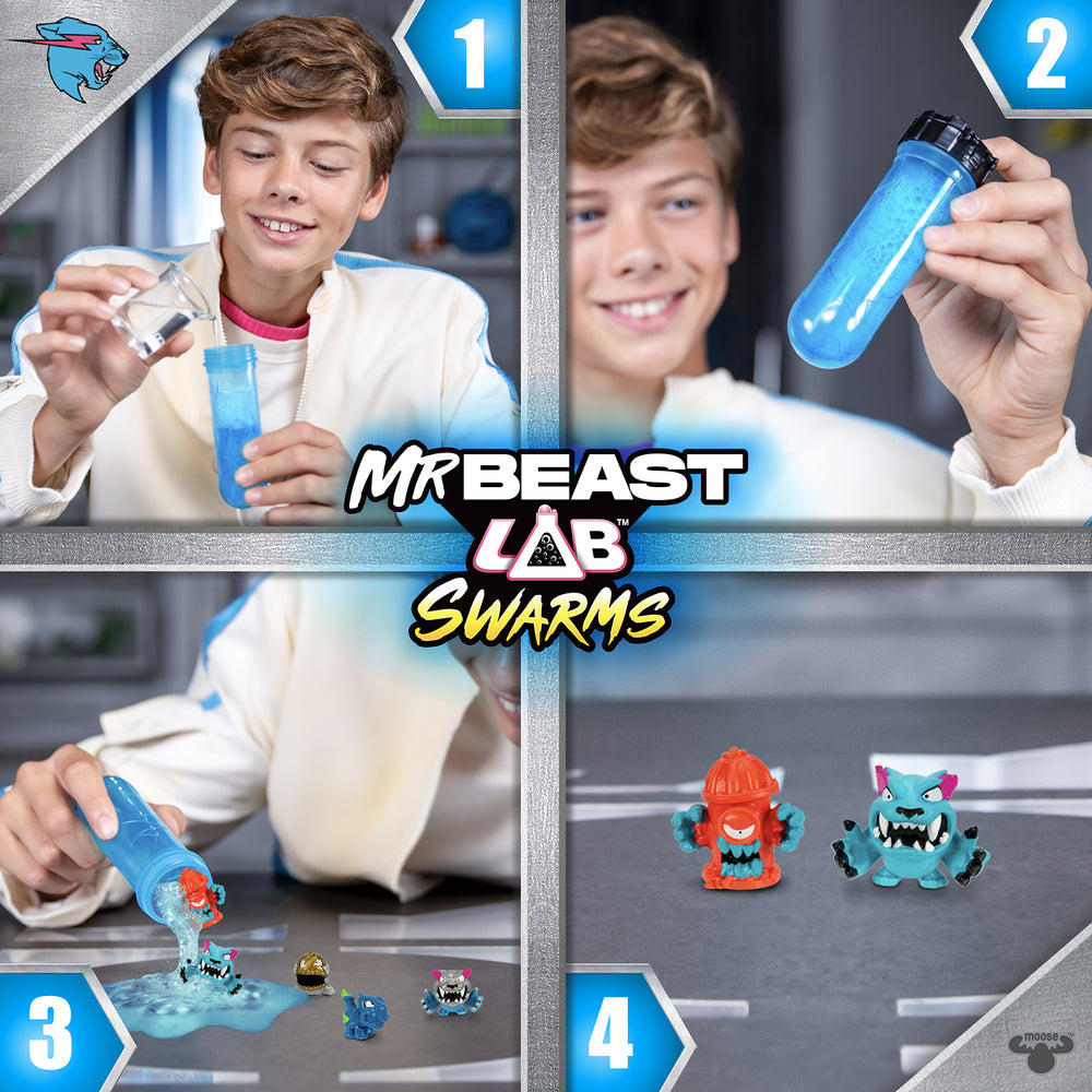 Mr Beast Lab Swarms Test Tube - Collect, Shake & Discover!