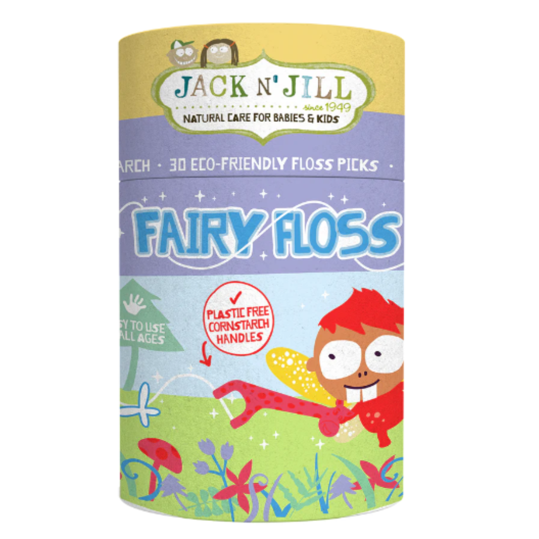 Jack N' Jill Natural Biodegradable Floss Picks 30 Pack