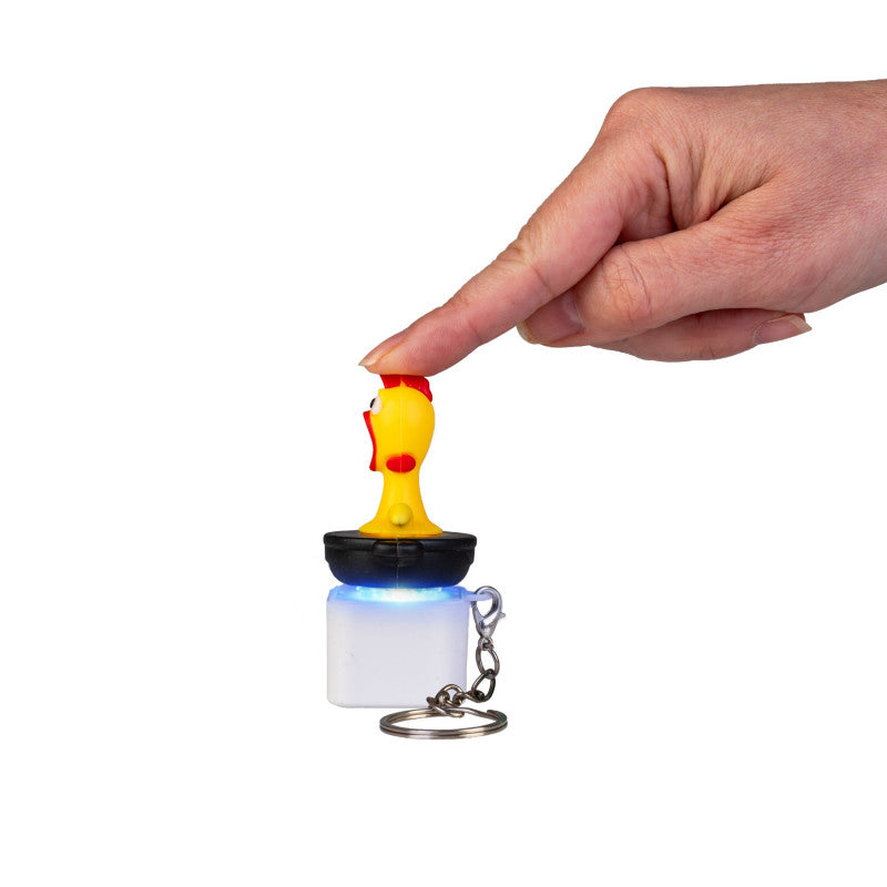 Chicken Sound Fidget Keychain