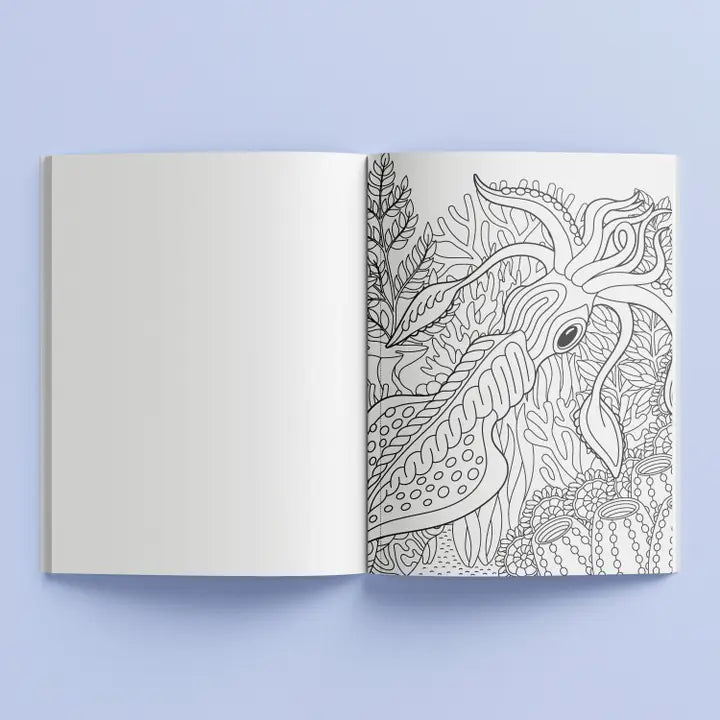 Adult Colouring Book – Deep Ocean