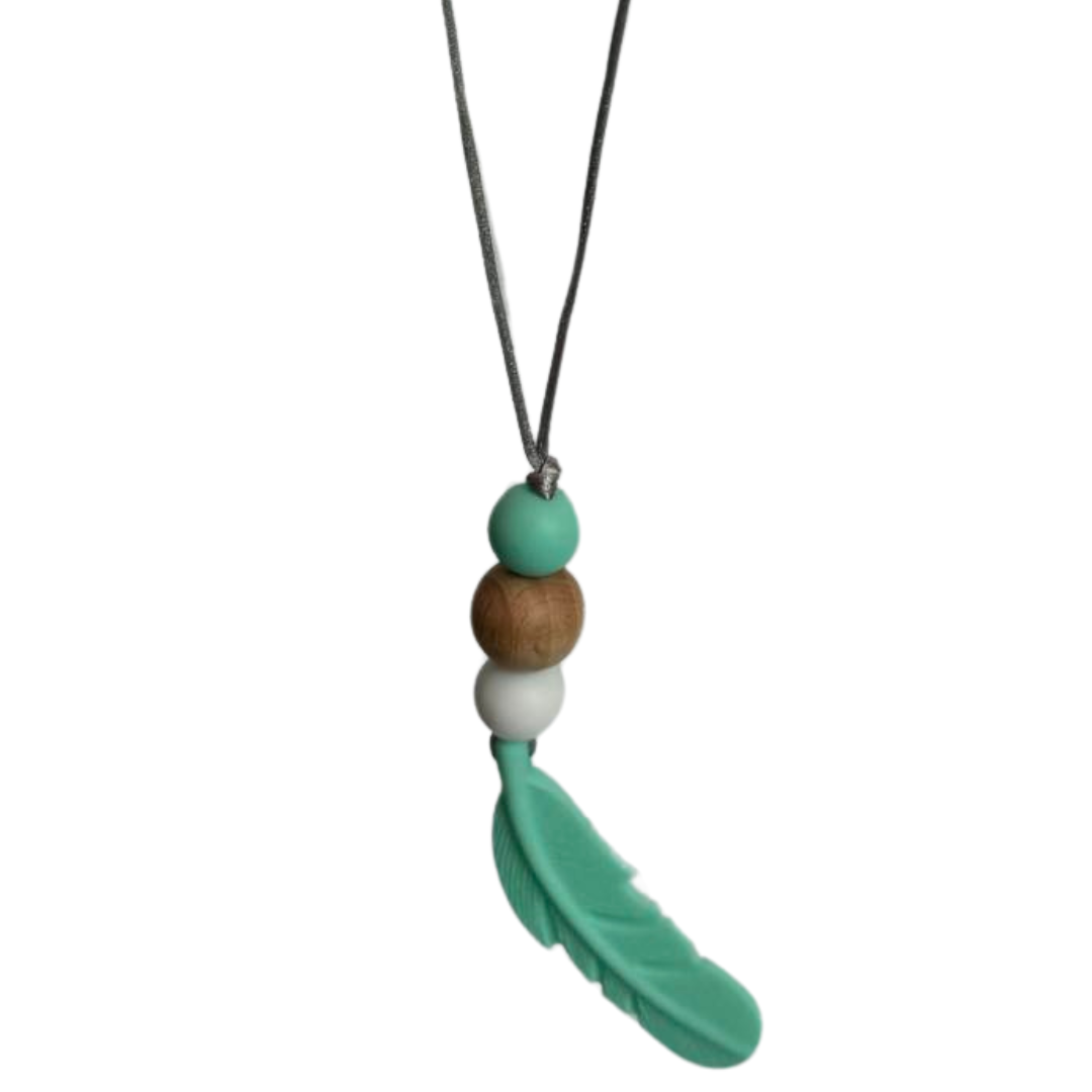 Feather Sensory Chew Necklace