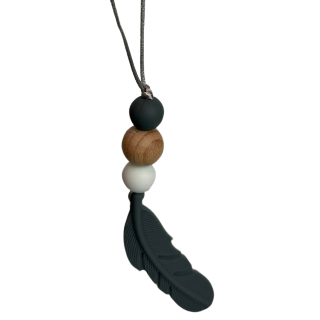 Feather Sensory Chew Necklace