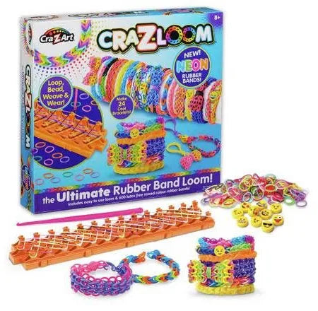 Loom Band Maker Kit: 600+ Bands, 24 Designs