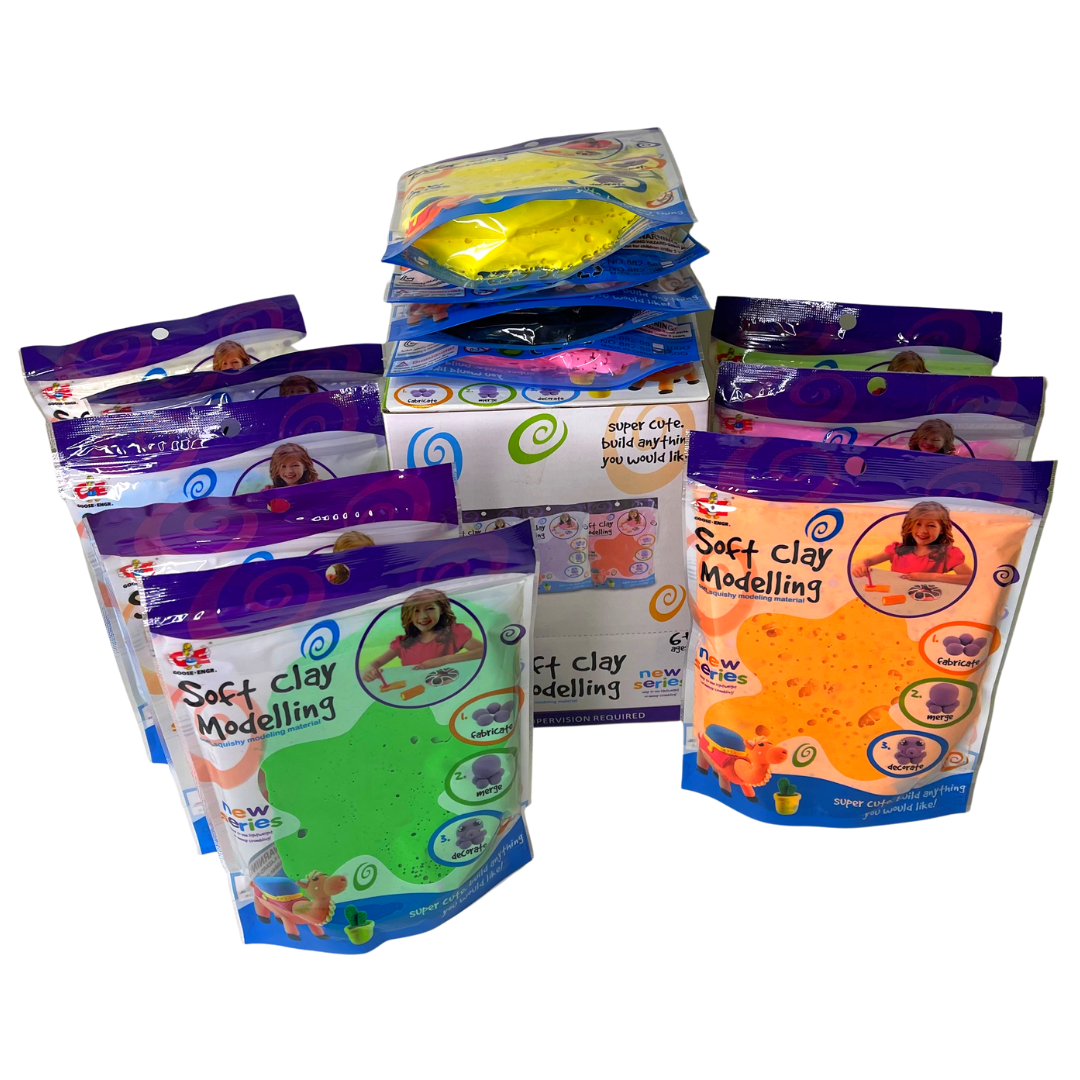 Air-Dry Modelling Clay – Classroom Pack (12 Colours)